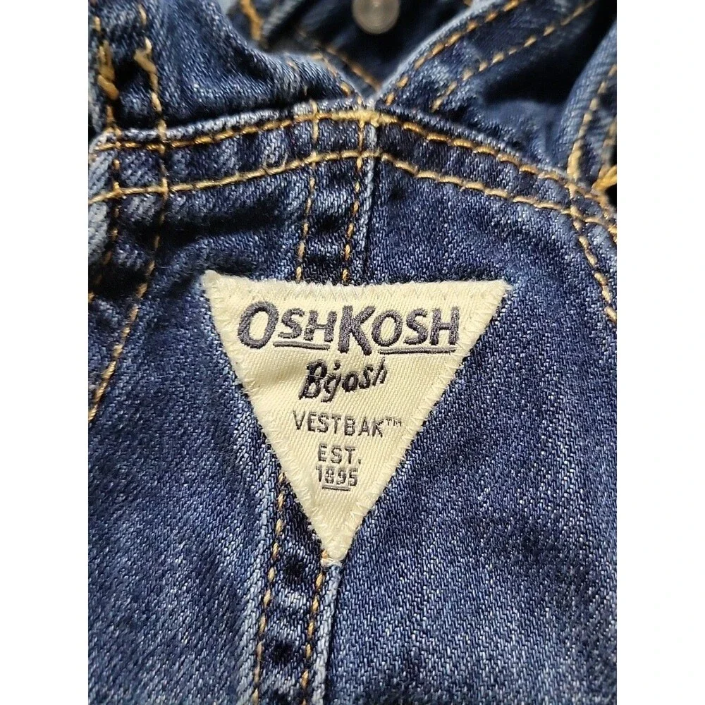Oshkosh  Denim Overalls Size Kid's 12 Blue